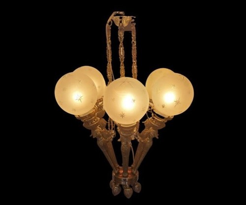 Lot lustres suspendus - 5,