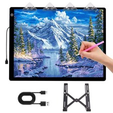 Table lumineuse A3 pour peinture diamant 5D, planche à dessin avec support/cl...