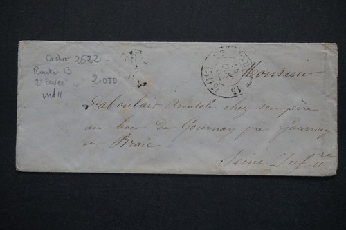 530 enveloppe 1854 - de,