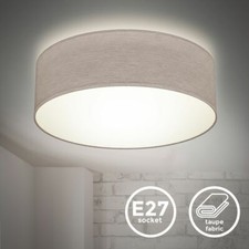 Plafonnier textile taupe