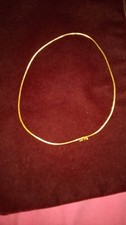 RARE collier or jaune 18K 750/1000 mailles oméga ronde