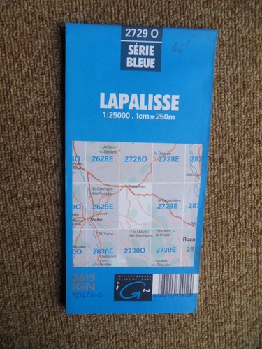525 carte ign série bleue - 525-,