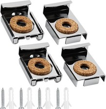 4 Pcs Fixation Miroir,Carré