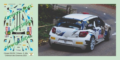 Decals citroën ds3 - decals, r5