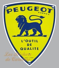 STICKER LOGO PEUGEOT FRERES LION AUTOCOLLANT VINTAGE GARAGE RETRO VOITURE PA373