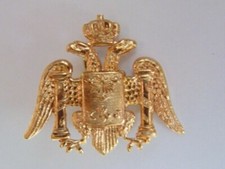 INSIGNE DORE AIGLE BICÉPHALE