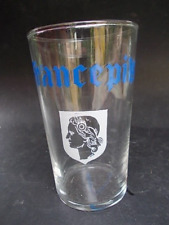 1960 Verre à bière FRANCE PILS Dunkerque 1950 brasserie Carlier Marianne rare !