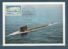 Carte 1er jour sous - carte, sous-marin