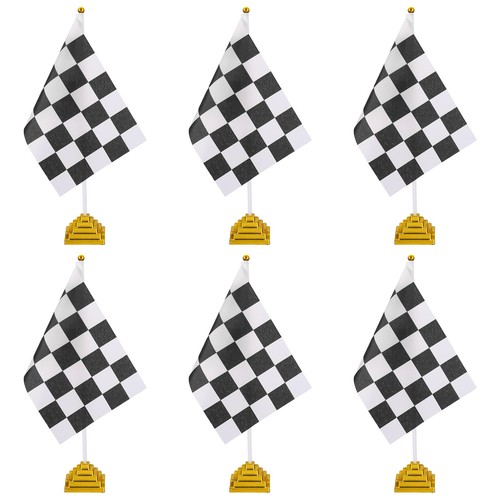 Pièces drapeau damier noir - 6,