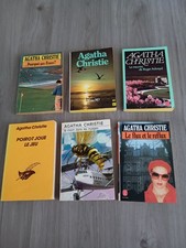 Lot de 6 romans policiers Agatha Christie dont 1 offert/ Livres poche anciens