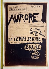 Michel Butor Bernard Dufour Aurore 1968 lithograph vintage poster