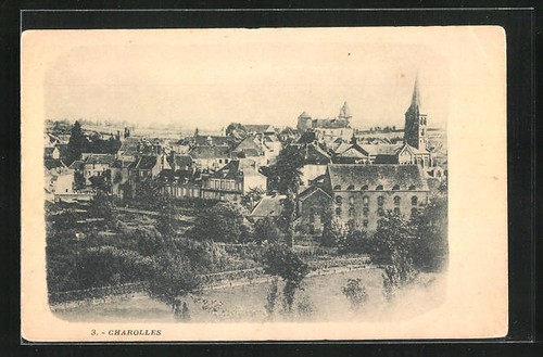 Cpa charolles vue générale - charolles,,