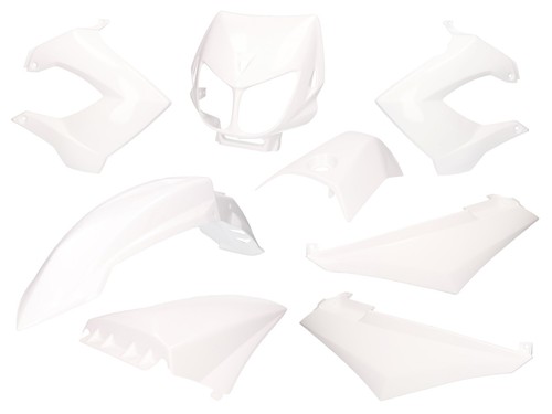 Fairing kit white for derbi - fairing,