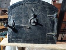 porte ancien four a pain en fonte.Cadre métal pour pose.