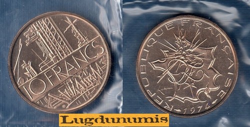 Fdc 1974 francs - 1974,