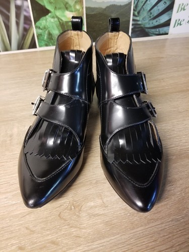 Iro boots black leather moto - iro,