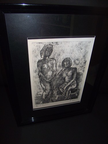 Lithographie signée goezu - lithographie, a