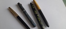 LOT DE 4 STYLOS PLUME ET BILLE