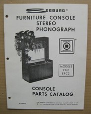 Juke Box Seeburg Console Parts Catalog FC2, EFC2