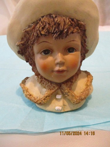 Ancienne figurine buste enfant - ancienne,