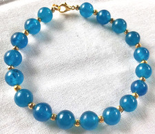 ?BRACELET perles pierre Agate  , perles semi précieuses  ⭐️