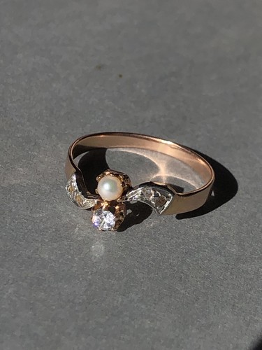 Bague ancienne xixe 18k 750 - ancienne, or