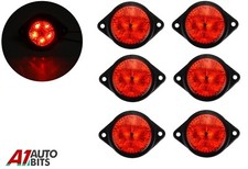 6x 24V Rouge Arrière 5 LED