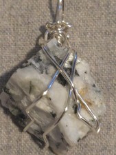 Raw Zebra Jasper Pendant On A