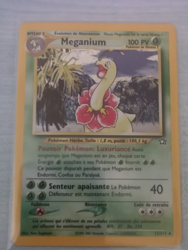 Carte pokémon méganium - carte,