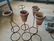 Lot 6 Socles Fer Pour Pot De Fleur