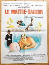Maitre nageur affiche - le,