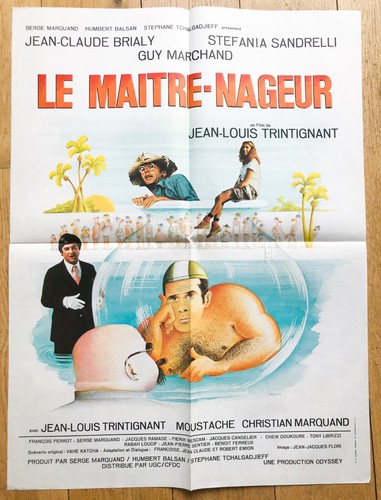 Maitre nageur affiche - le,
