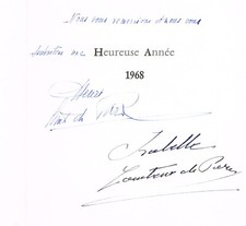 FAMILLE D'ORLEANS / LE COMTE ET LA COMTESSE DE PARIS EN 1968