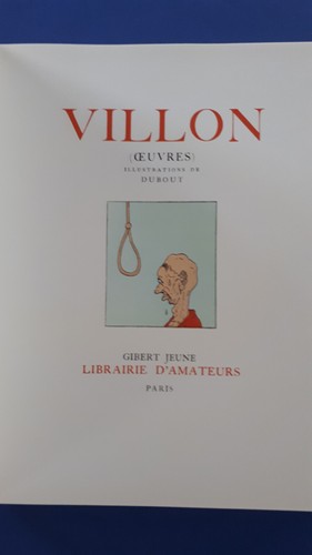 Dubout villon oeuvres - [dubout],