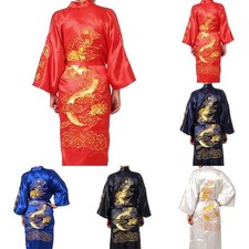 Hommes Satin Chinois Dragon