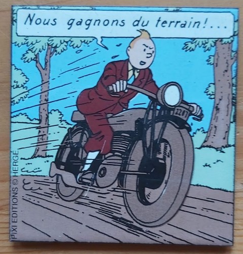 Magnet émaillé tintin - émaillé,