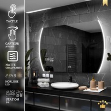 BALTIMORE Miroir Salle De Bain Lumineux LED | Interrupteur | Accessoires Miroir
