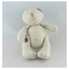 Doudou ours beige articulé