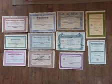 Lot actions/part bénéficiaire d’ALGÉRIE, très belles gravures.