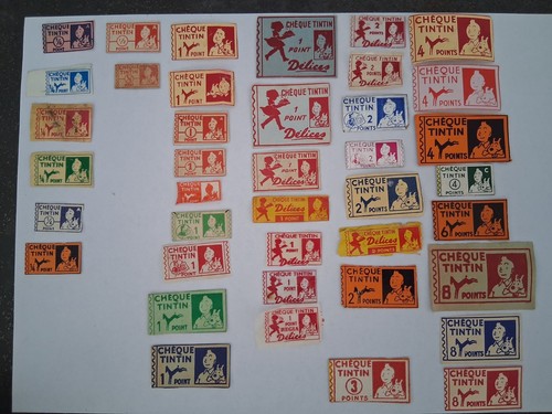 Rare tintin anciens timbres - tintin,