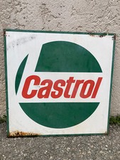 Plaque peinte double face Castrol