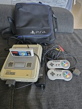 console super nintendo Avec 2 Manettes Câbles Et Jeux Mario Bros Sacoche Ps4