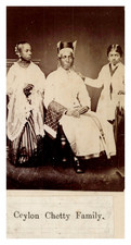 Sri Lanka (Ceylon), Famille de Chetties, Tirage vintage, ca.1870 Sri Lanka (Ceyl