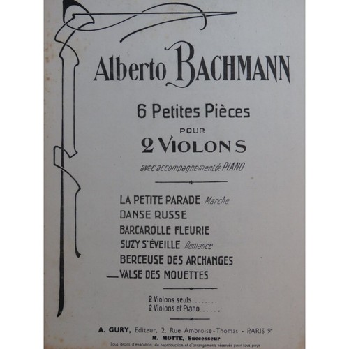 Bachmann alberto valse des - valse,