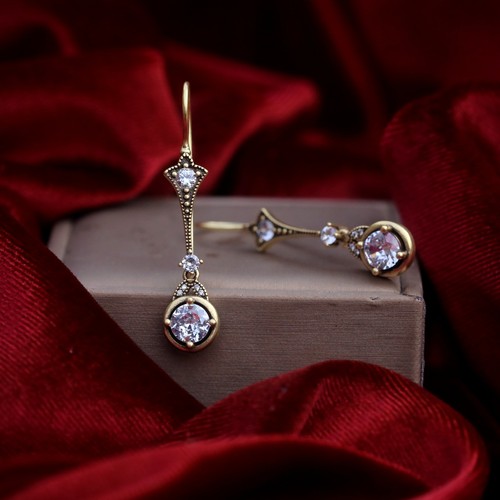 Boucles oreilles doré mat - boucles,