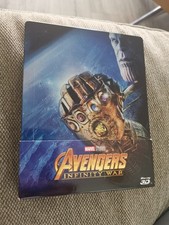 Avengers Infinity War Steelbook Bluray + Blu-ray 3d comme Neuf