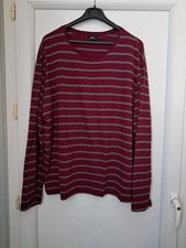 T-shirt taille XXL bordeaux rayé gris