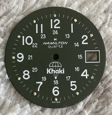 OCCASION CADRAN MONTRE HAMILTON KHAKI QUARTZ @ 28,26 MM DIAMETRE @ DIAL HAMILTON
