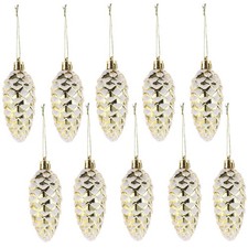  10 Pcs Pomme De Pin Noel En