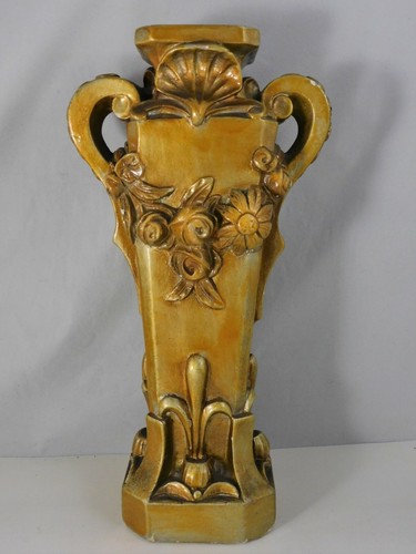 Ancien vase platre sculpte - vase,